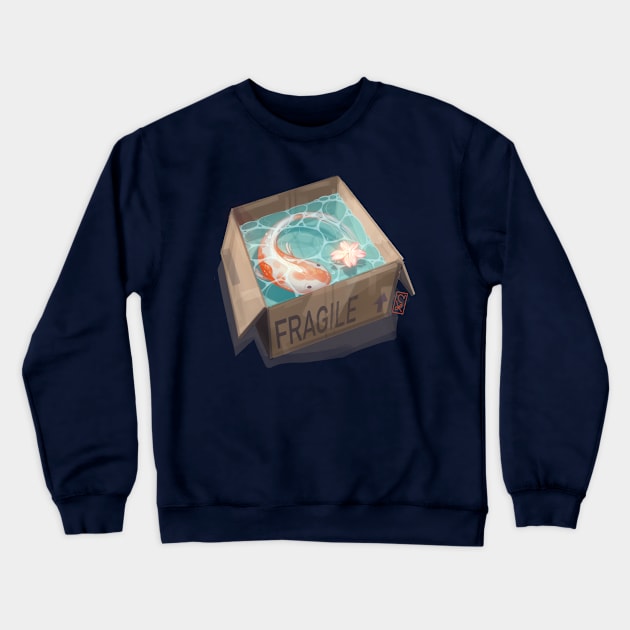 Koi Pond Crewneck Sweatshirt by Claire Lin